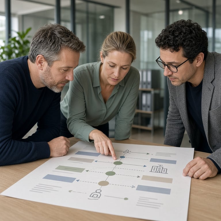 Ketenpartners werken met een proceskaart waarop rollen, overdrachten en afspraken zichtbaar zijn